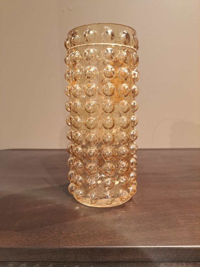 Vase glass 10.7×10.7x22cm C/3