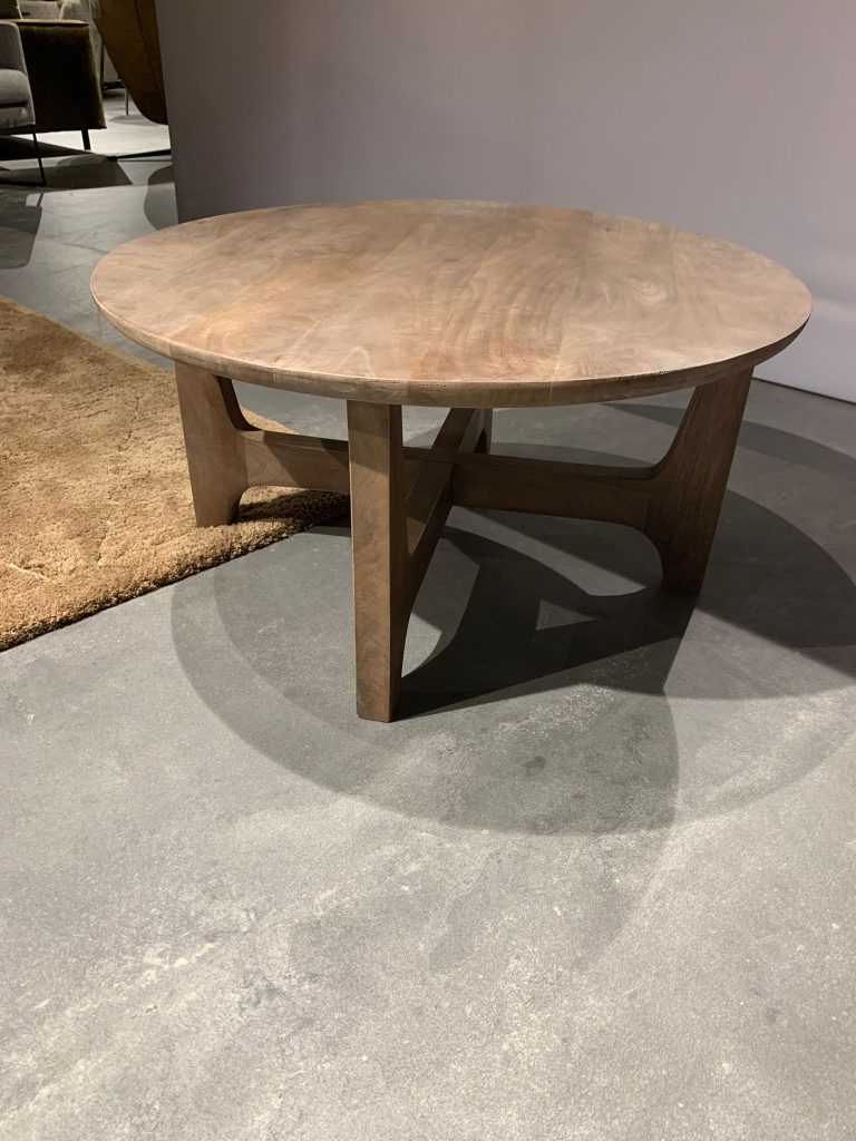 Dortmund salontafel ø80, H40, Dark Walnut